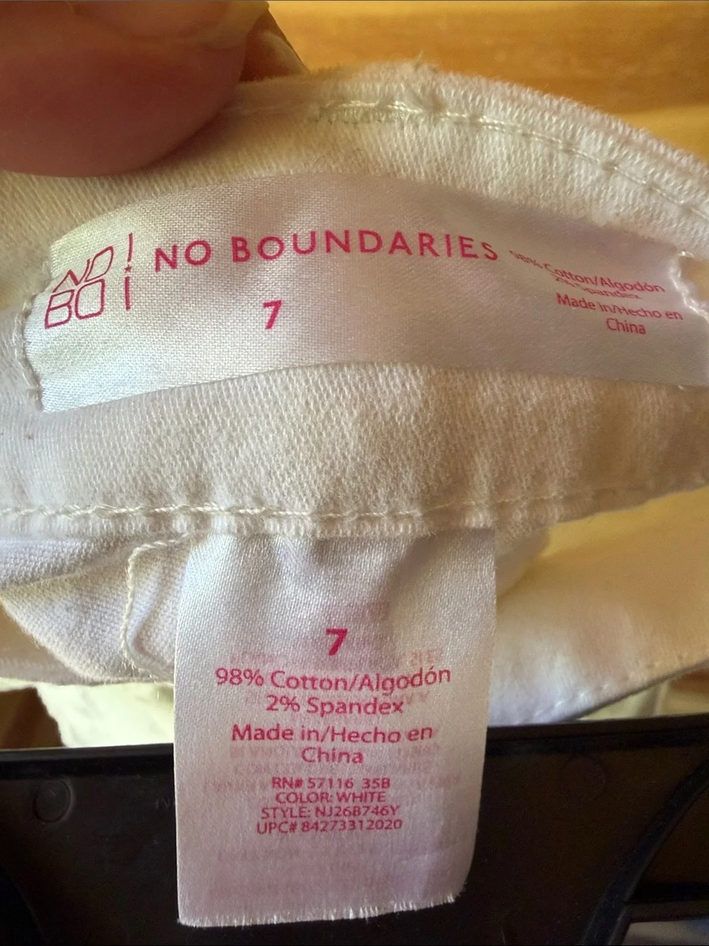 No Boundaries White Denim Short Shorts with Frayed Hem